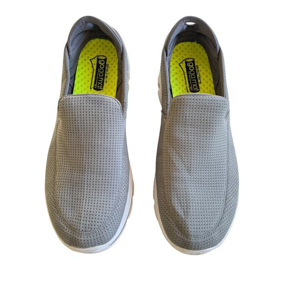 Skechers Men’s Size 12 Go Walk 3 Goga Mat Gray Slip-On Walking Shoes - Picture 1 of 7